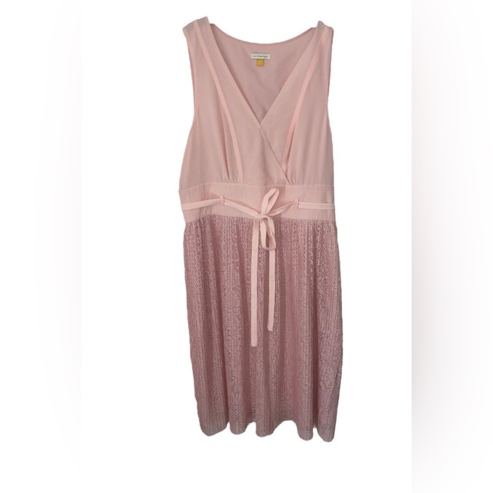Anthropologie Pink Lemonade Midi Dress by Leifsdottir
